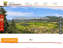 Tablet Screenshot of oberharmersbach.de